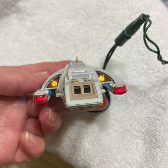 Star Trek Magic Hallmark Keepsake Ornament Lot Of 2 Tested Works Lights Voice - Picture 7 of 14